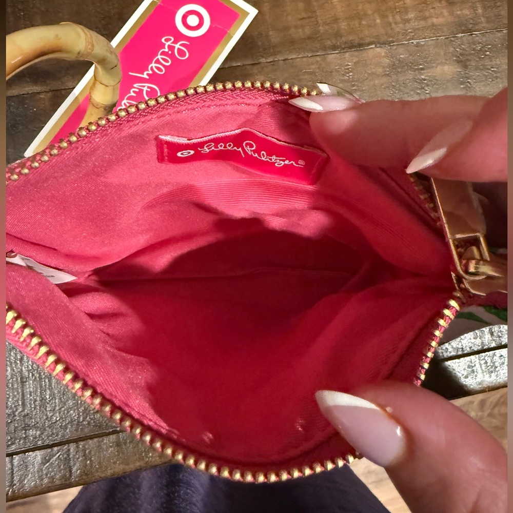 Lilly Pulitzer & Target Collab Wristlet With Bamboo Handle (NWT) - Picture 8 of 9